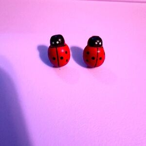 Lady Bug Earrings